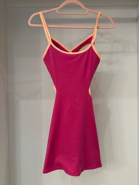 Free People Movement small pink tank athletic 
Dress with shorts. Like new